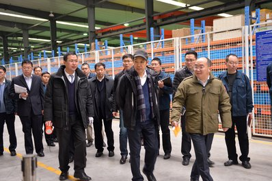 中國工程院院士馬偉明參觀大全集團，大全集團總裁徐翔陪同