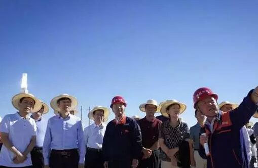 國(guó)家能源局調(diào)研首航敦煌100MW塔式光熱項(xiàng)目，計(jì)劃9月份調(diào)試、年底并網(wǎng)發(fā)電